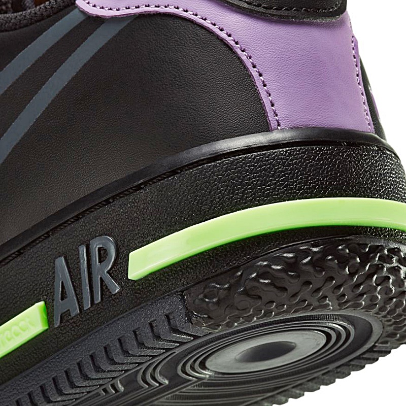 nike air force 1 react negras