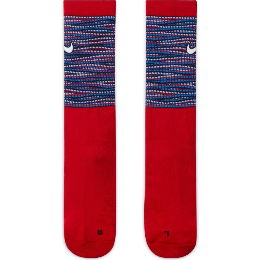 Nike Elite Crew Basketball Socks (Medium, White/Red)