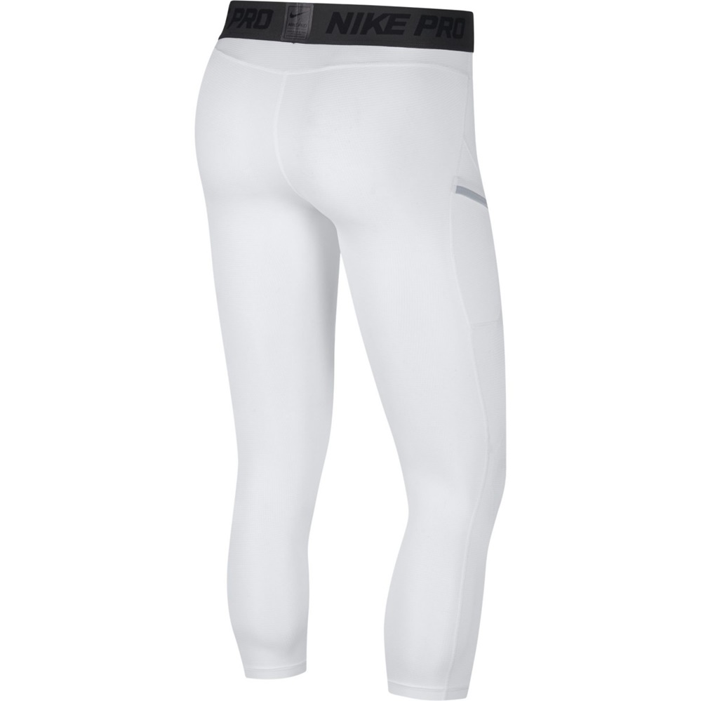 Nike Pro 3/4 Basketball Tights (White) manelsanchez.pt