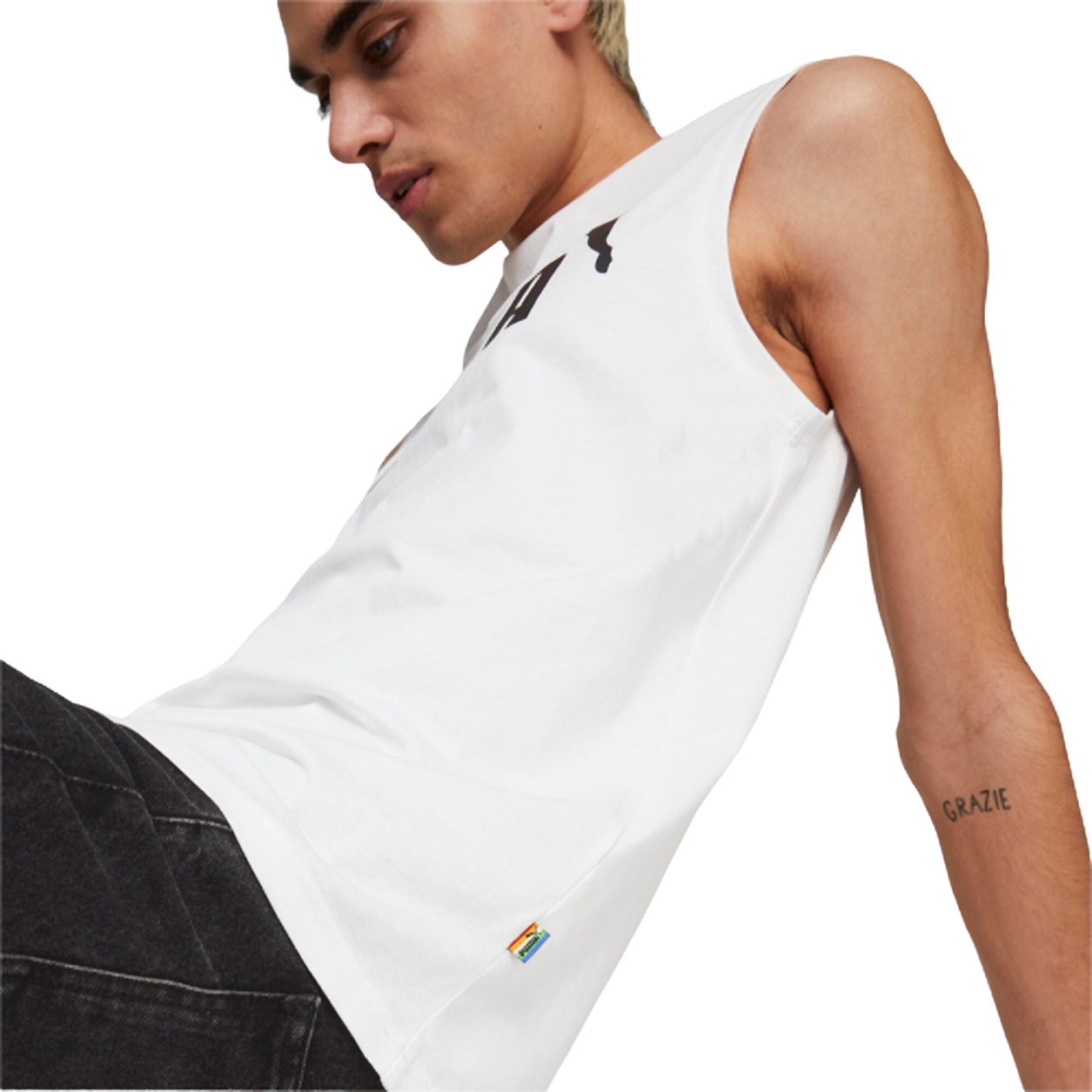 Puma ESS+ LOVE IS LOVE Sleeveless Tee White