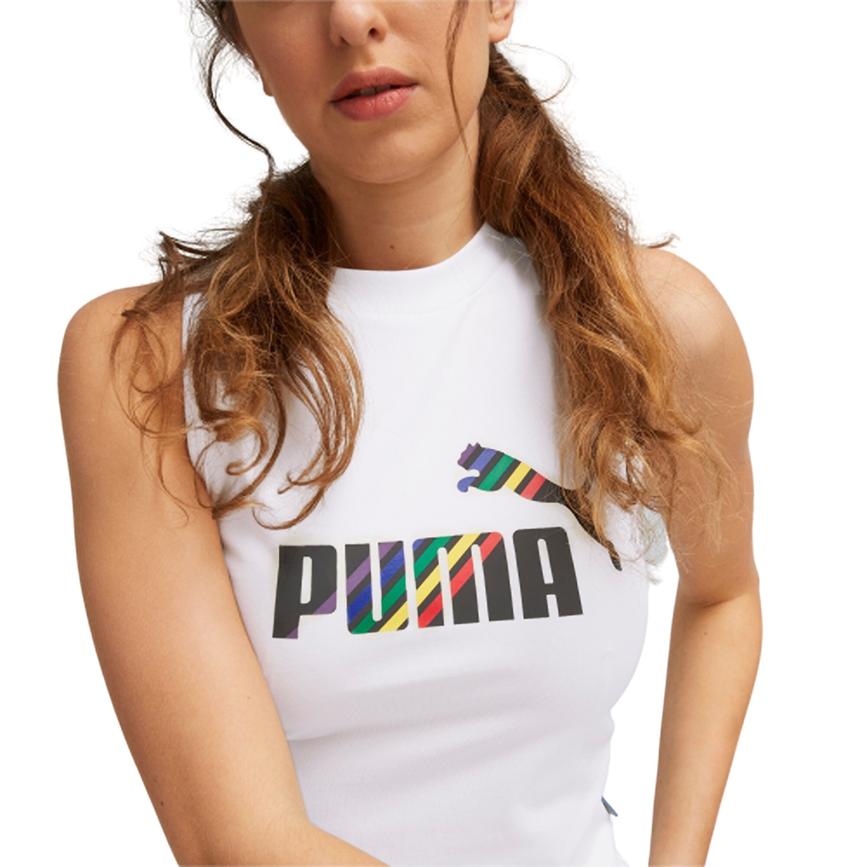 Puma ESS+ LOVE IS LOVE Tank White 