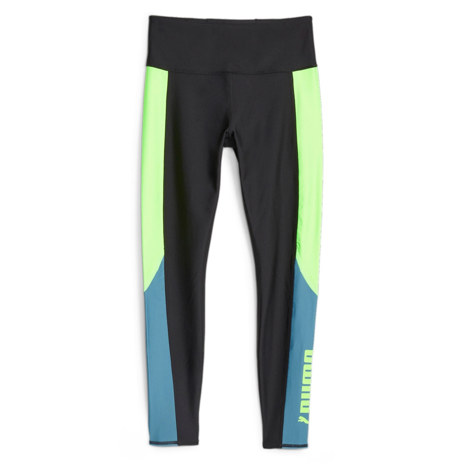 Puma Fit Eversculpt Color Block HW 7/8 Tight Black-Speed Green