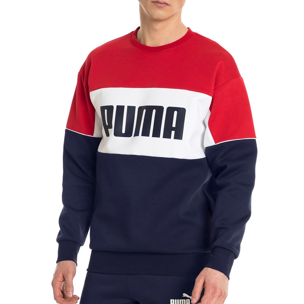 puma retro crew turtle rib neck