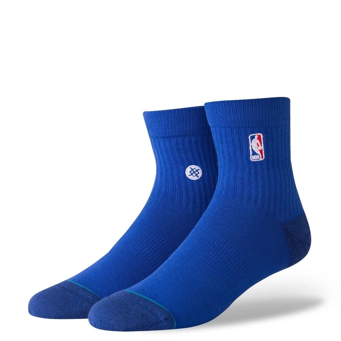 Stance NBA Logoman Quarter Socks (royal)