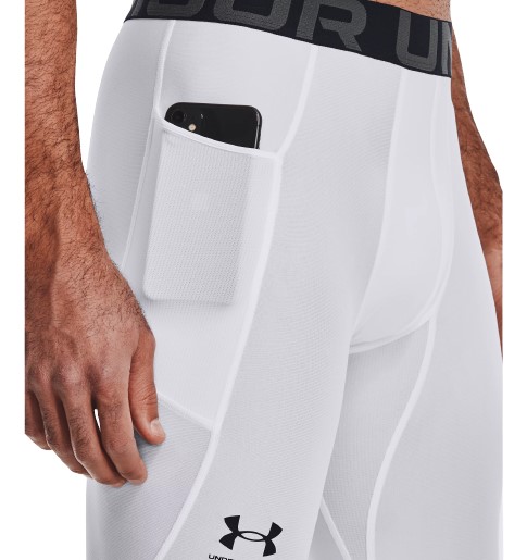 UA Men's HeatGear® Leggings White 